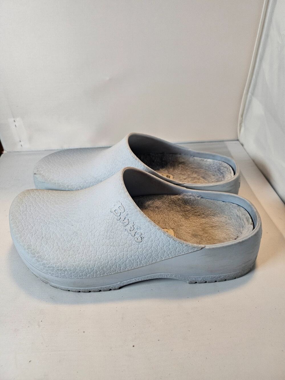 Birkenstock Super-Birki Shearling Women's 38 Light Rose Clogs Sz7